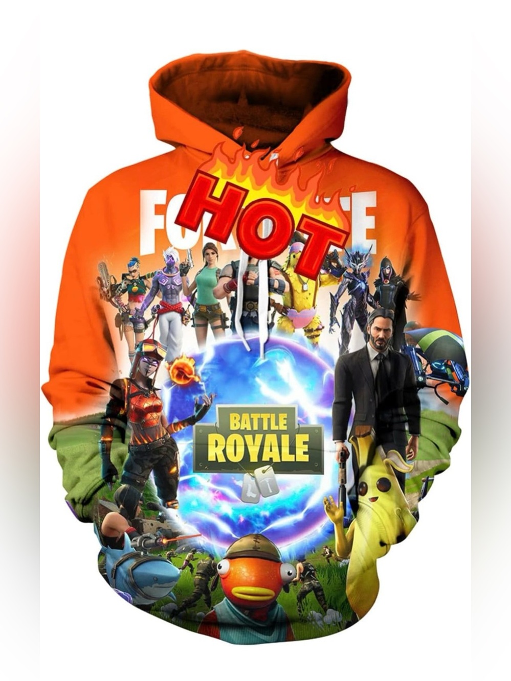 Uniex 3D Fortnite Hoodie Pullover Battle Royale Sweatshirt
